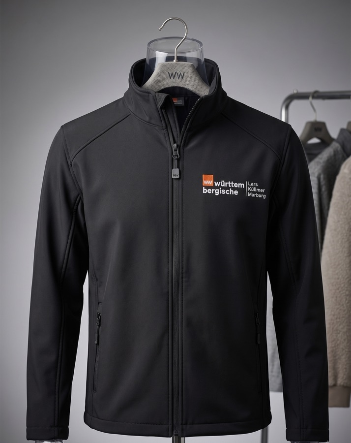Firmenjacke mit gesticktem Logo